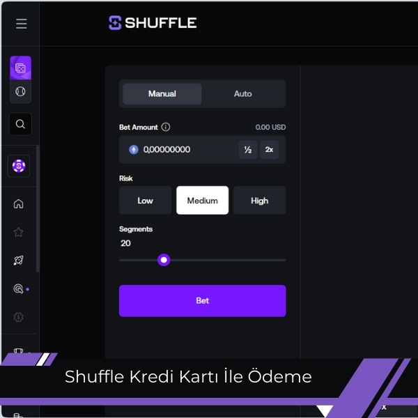 Shuffle kredi kartı ile ödeme